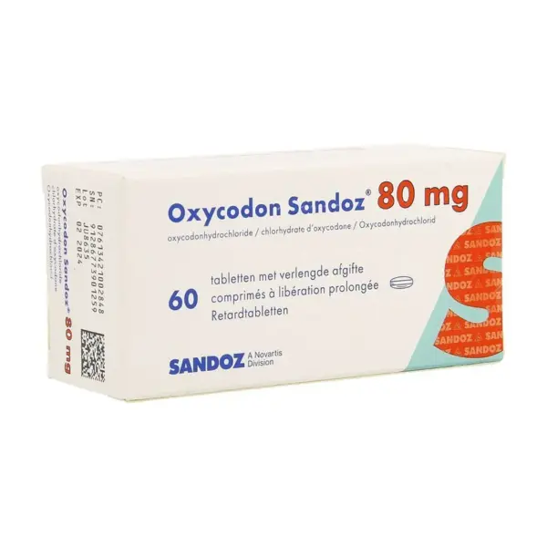 Oxycodon 80mg sandoz verlengde afgifte 60st