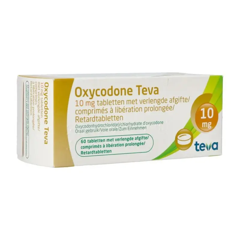 Oxycodone teva 10mg verlengde afgifte comp 60