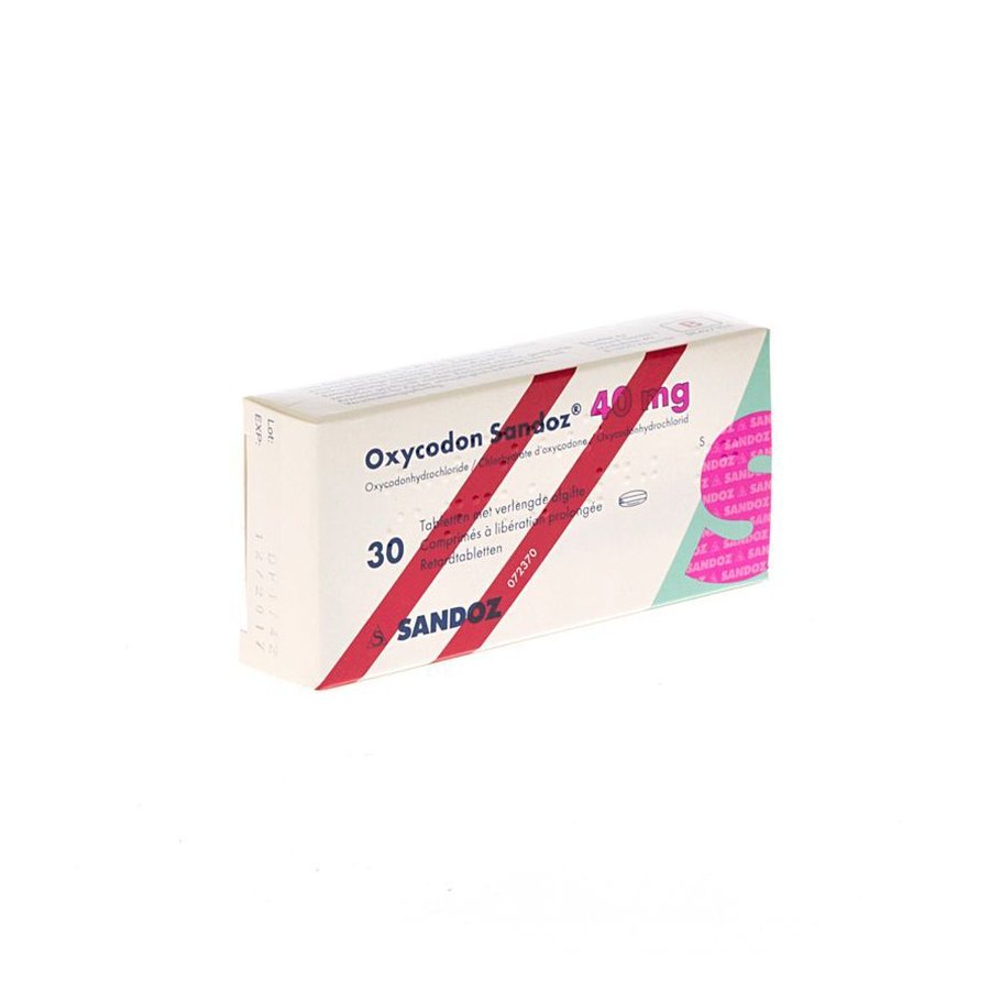 9 Oxycodon 40mg sandoz verlengde afgifte 30